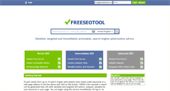 Desktop Screenshot of freeseotool.com