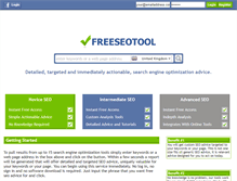 Tablet Screenshot of freeseotool.com